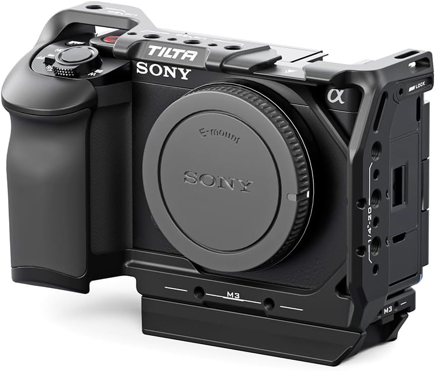 Tilta Full Camera Cage Compatible with Sony ZV-E1 | Cold Shoe, NATO Rail, M3 & 1/4"-20 Mounting Threads | Detachable ARCA Plate for Horizontal or Vertical Shooting | Integrated Cooling System | Black - Image 4