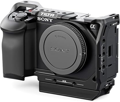Tilta Full Camera Cage Compatible with Sony ZV-E1 | Cold Shoe, NATO Rail, M3 & 1/4-20 Mounting Threads | Detachable ARCA Plate for Horizontal or Vertical Shooting | Integrated Cooling System | Black