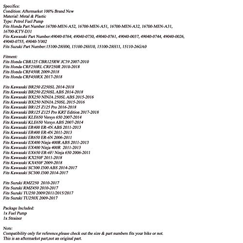 Bruce & Shark Pompa carburante adatta per