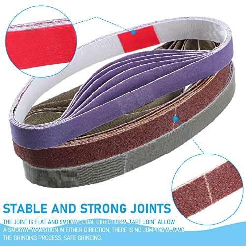 Sadnyy 36 Pcs 1/2 X 12 Inches Replacement Sharpening Belt Compatible With Worksharp Knife Sharpening Belts Sharpeners Belts For Sharp Knife Tool Sharpener Assorted 80/120/240/400/1000/2500 Grits #TOP5