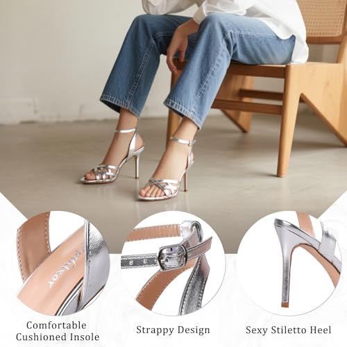 Image of Lace Up Cowboy Boots for Women Embroidered Wide Calf Cowgirl Boots Comfortable Chunky Heel Pointed Toe Trendy Western Shoes for Prom Music Festival