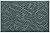 Bungalow Flooring Waterhog Door Mat, 2' x 3' Made in USA, Durable and Decorative Floor Covering, Skid Resistant, Indoor/Outdoor, Water-Trapping, Boxwood Collection, Bluestone