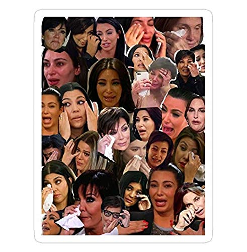 Kardashian's Crying Collage Decal Sticker - Multicolor, Vinyl, Pop Culture,