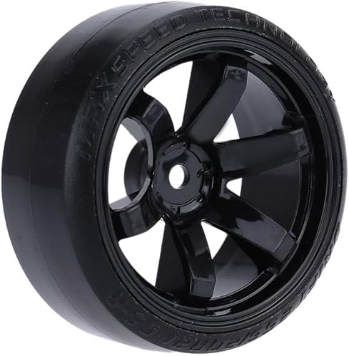 Miniatura 3 de GoolRC Juego de 4 neumáticos de automóvil de deriva 110 para Traxxas HSP Tamiya HPI Kyosho On-Road Drifting Car (negro)