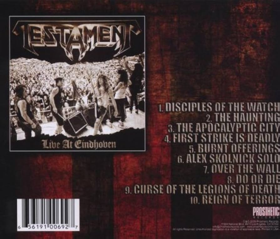 洋楽 TESTAMENT Live At Eindhoven LP Testament – Live At Eindhoven – Vinyl (Red, LP, Album + 2