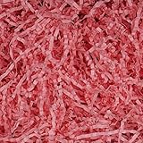 JIWINNER 4oz Pink Crinkle Paper Filler for Gift Wrapping, Ideal for Gift Boxes, Baskets, and Crafts