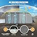 Xenjum RV Cover for 27-30 ft Travel Trailers, 7 Layers Heavy Duty Camper Cover, Weatherproof & UV Resistant Motorhome Trailer Cover with Gutter & Tongue Jack Covers