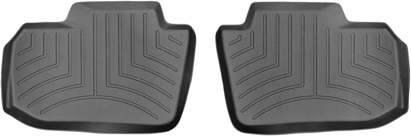 WeatherTech Custom Fit FloorLiners for Nissan Leaf, Leaf, Leaf - 2nd Row (445502), Black