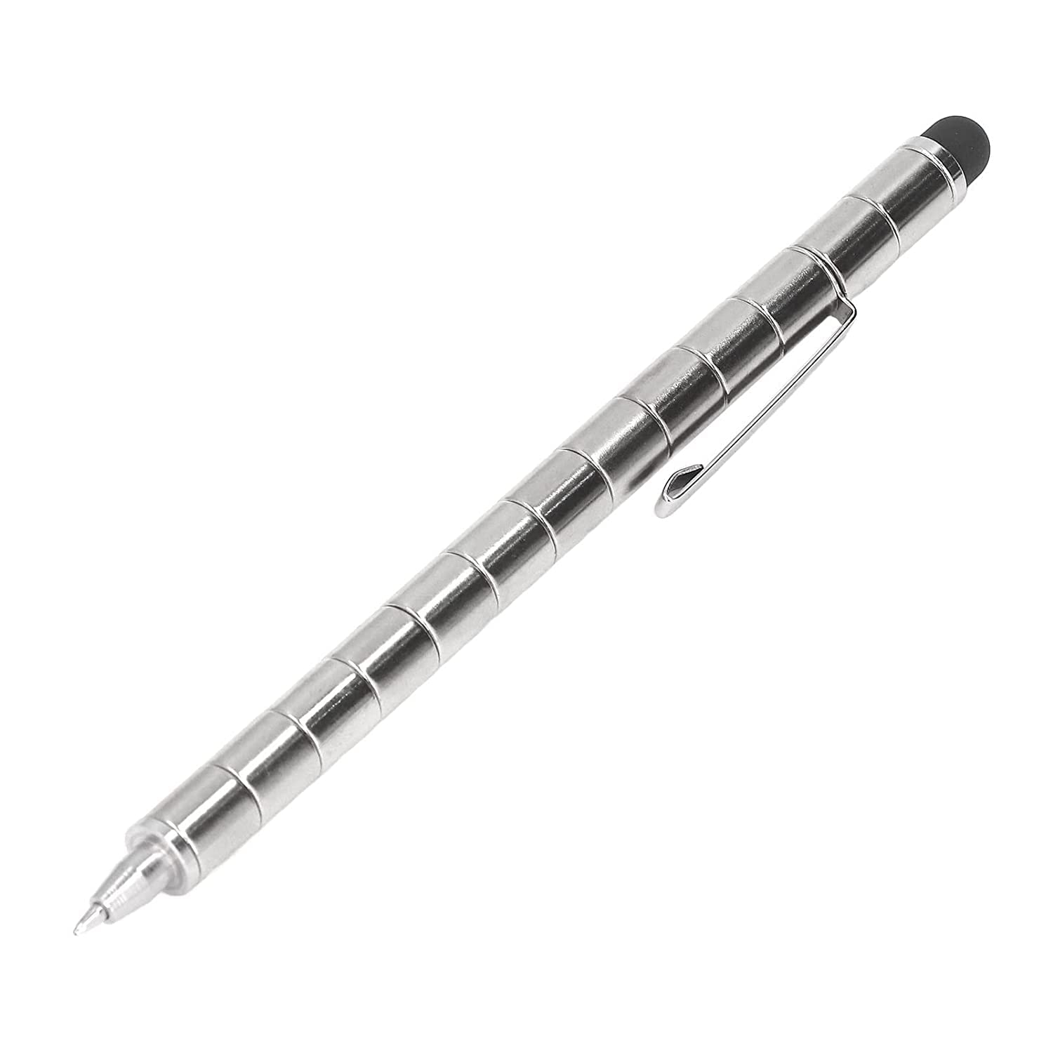 Tiyahi Fidget Magnetic Toy Pen Stress Relief Pen Multifunction Pen (Silver)