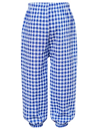 easyforever Kids Girls Boys Plaid Harem Pants Straight Leg Sweatpants Bloomers Casual Joggers Trousers Lounge Bottoms2