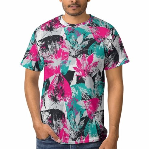T-shirt homme fleurs et feuilles idéal pour vos vacances d'été et sorties plage