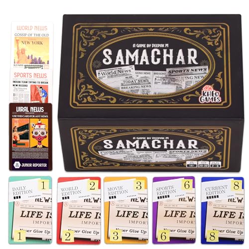 Image of Kheo Games - Samachar - Card Game for 14+, Light Strategy, Fun Game for Adults and Teens