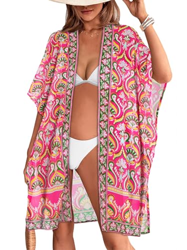Image of Swimsuit Coverups for Women Sarong Beach Bikini Wrap Sheer Short Skirt Chiffon Scarf for Swimwear