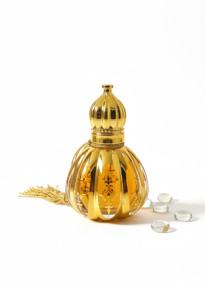 CLYMAXE Dubai Oud Attar, Premium Arabic Perfume Oil, Alcohol-Free Concentrated Attar with Musk Oudh Floral Scent, 24-Hour Long-Lasting Unisex Fragrance, Gold Crown Bottle-image-48
