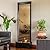 Alpine Corporation 72" Tall Indoor/Outdoor Mirror Waterfall Floor Fountain, LED Lights & River Stones, Elegant Bronze Finish for Home, Office, Patio & Entryway Decor