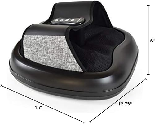 Miniatura 10 de Zyllion Shiatsu - Masajeador de pies con calor, máquina de masaje de tejido profundo con compresión de aire para pies, fascitis plantar y hasta