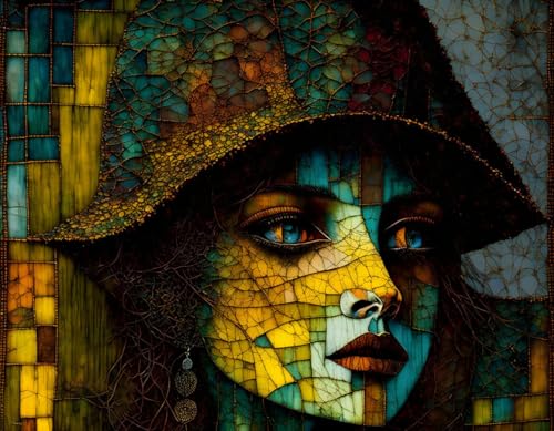 Toile peinture poster GerRit 58x90cm décoration murale portrait