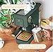 Slim Espresso Machine with 20-Bar Pressure, Thyme Green