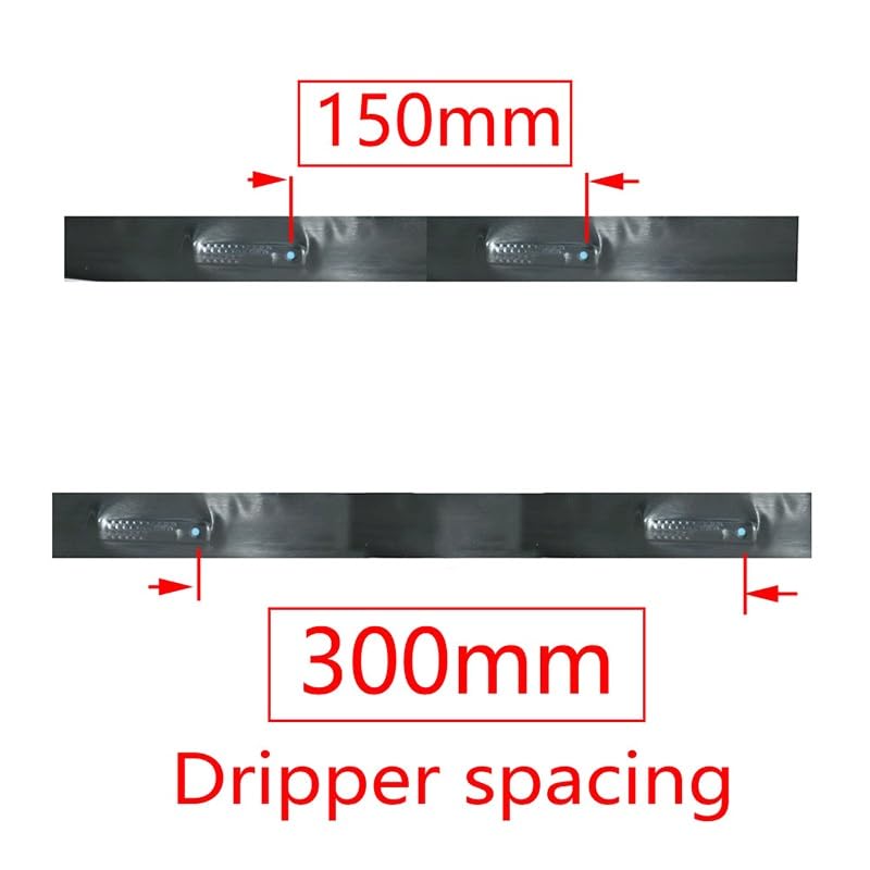 Cinta de goteo de PE, Cinta de riego por microgoteo con 1 orificio, 16 mm, espaciado 30 cm, varios tamaños(50m)