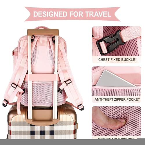 Sac à dos de voyage léger extra large et imperméable avec connectique USB pour hôtel - 6