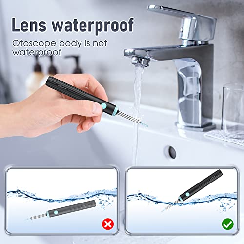Leiput Ear Wax Removal Tool, Ear Cleaner With 1080P Camera, Ear Cleaning Kit With 8 Pcs Ear Set, Earwax Remover With Light, Ear Camera With 6 Led Light, Compatible With Ios, Andriod (Black) #TOP3