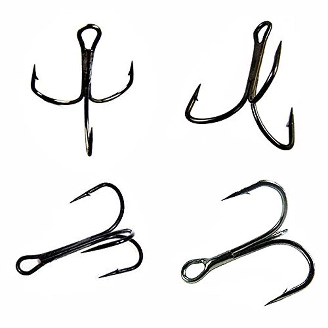 Nema Carbon Steel Fishing Treble Jig Hooks - Red and Silver - 100 Pcs (B07X95G44C) Amazon Price History, Amazon Price Tracker