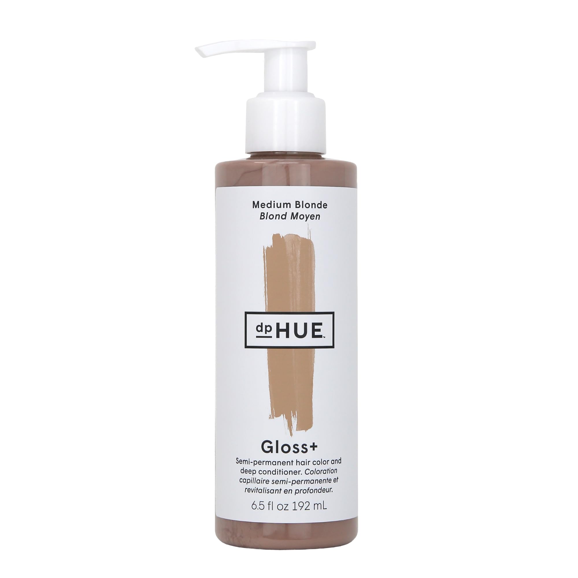 Gloss+, Medium Blonde - 6.5 oz (8-12 Applications) - Semi-Permanent Hair Color & Conditioner - Lasts Up to Eight Washes - Paraben, SLS & SLES Sulfate Free - Vegan, Leaping Bunny Certified