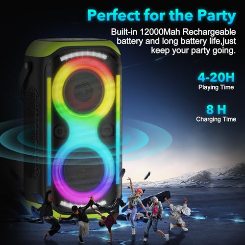 Bluetooth Speaker 160W Loud Wireless Outdoor Portable Home Party Speakers - image 4
