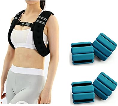 Amazon Co Jp ウェイトベスト 5kg アンクル リストウェイト 0 45kg 4個組 男女兼用 グリーン スポーツ アウトドア