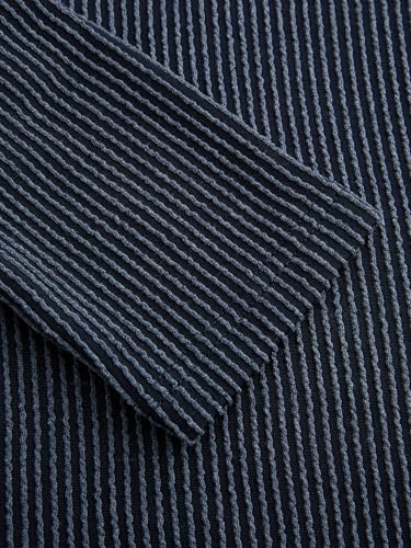 CIDER Womens Ribbed Knit Top Long Sleeve Asymmetrical Neckline Casual Blouse4