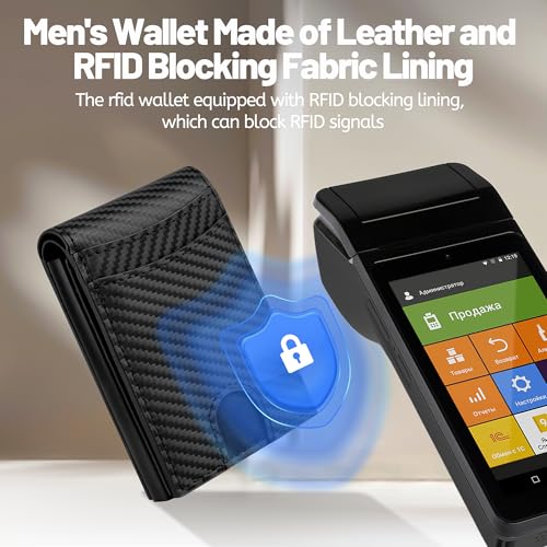 Leather Wallet for Men and Women with Pop-Up Card Case - RFID Blocking Bifold Design with ID Window & Cash Pocket - Birthday Gift for Him, Her3