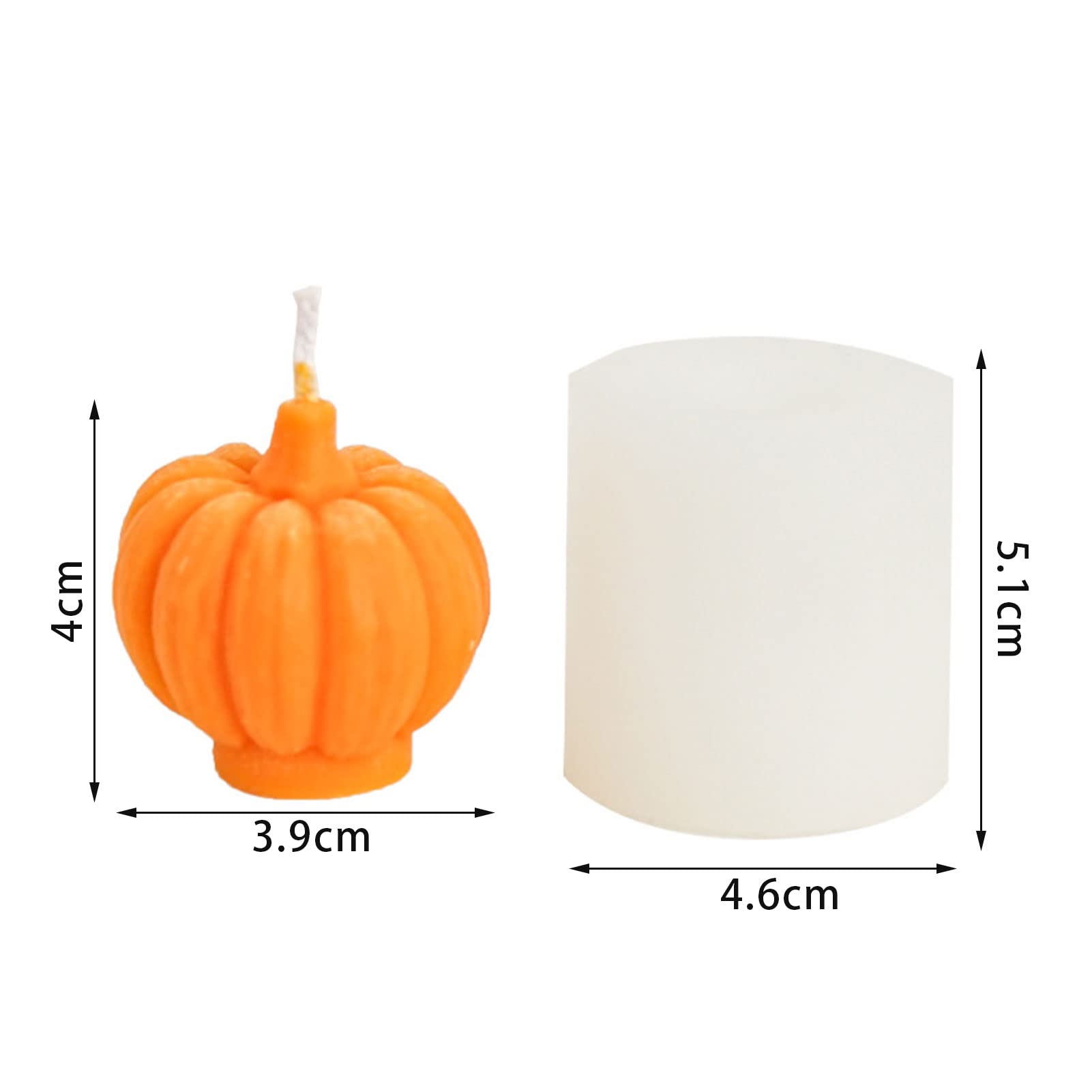 Duawenki Moule En Silicone En Forme De Citrouille Pour Faire Du Savon, Des Arômes, Des Perles, Des Pendentifs, Des Bougies, De La Résine