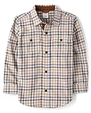 Picture of Gymboree,Boys,and Toddler Long Sleeve Button Up Shirts,Frost Plaid,6