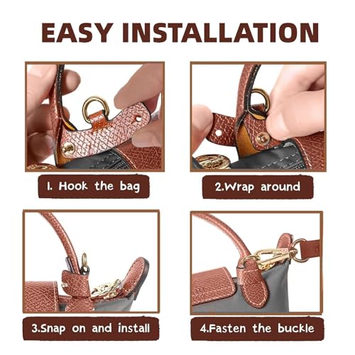 Strap Kit For Longchamp Mini Bag, Crossbody Strap, Handbag Replacement For Le Pliage Small Pouch, Shoulder Strap4
