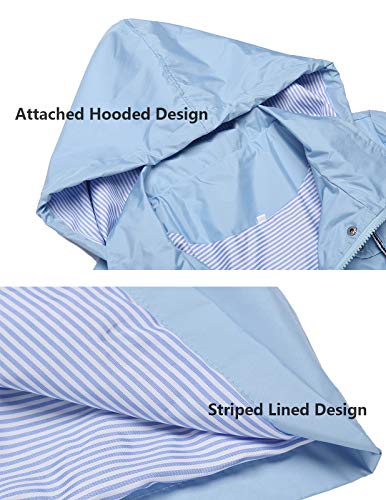 image for Kikibell Waterproof Travel Coats Active Outdoor Hiking Camping Raincoa