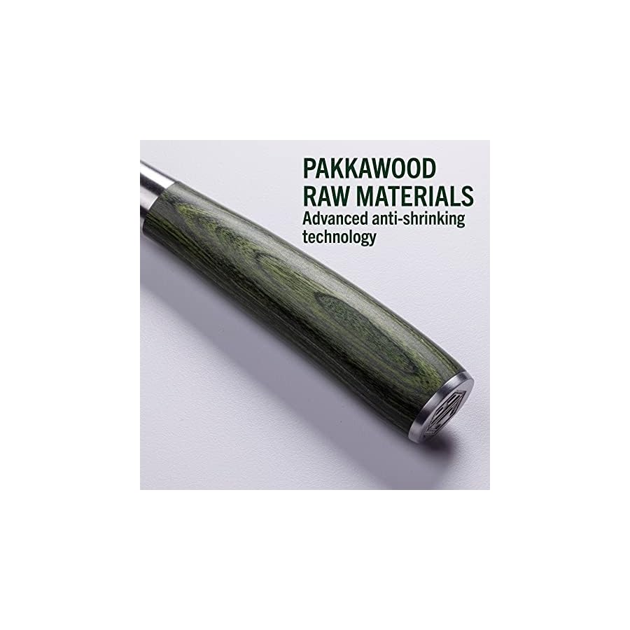 HexClad-6PC-Essential-Kitchen-Knife-Set-Full-Tang-Japanese-Damascus-Stainless-Steel-Knife-with-Pakkawood-Handle-Comes-with-All-Purpose-Chefs-Knife-Santoku-Knife-Serrated-Knife-Utility-Knife HexClad Essential Knife Set, 6-Piece, Japanese Damascus Stainless Steel Blades, Full Tang Construction, Pakkawood Handles