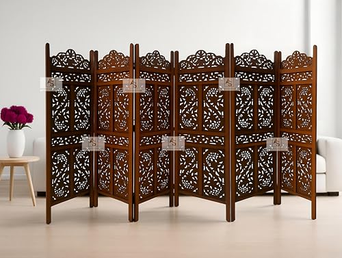 Image of Partition for Living Room,Divider,Partition Wall Divider Screen Separator, Wall Panel Divider for Hall | Bedroom |Office | Puja Room | Restaurant S Design (5 Feet -6 Panel)