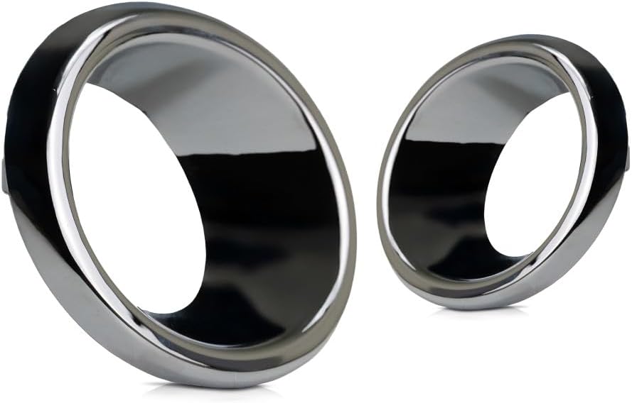 For Nissan Pathfinder 2013 2014 2015 2016 Fog Light Trim Driver and Passenger Side | Pair | Front | Chrome | Replacement For NI1038138, NI1039138 | 615343972701, 622563KA0B