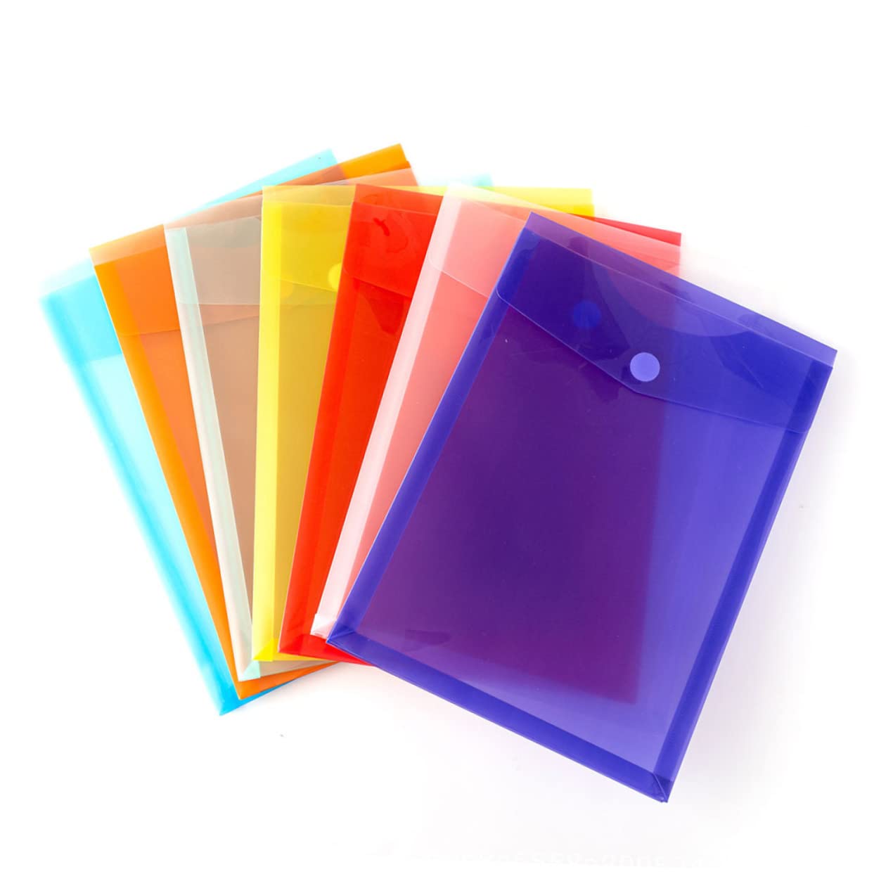 NUOBESTY 3 Sets Bunte Aktentaschen Taschen Zum Aufhängen Von Aktenordnern Verstärkter Druckknopf A4-aktenaufbewahrung Leicht Zu Tragen Für Studenten Arbeiter 7 Stück * 3