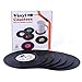 Coasters for Drinks with Gift Box - Set of 6 Colorful Retro Vinyl Record Disk Coasters with Funny Labels-Prevent Furniture from Dirty and Scratched-4.2 Inch