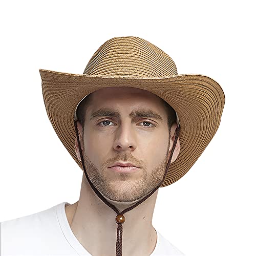 Sombrero Vaquero de Paja con Ala Ancha para Hombre y Mujer miniatura 4