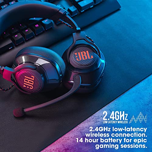 JBL Quantum 600, draadloze over ear gaming headset met microfoon en met RGB, pc en console, alleen draadloos compatibel met meerdere platforms, in zwart - Afbeelding 7