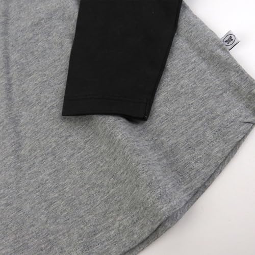 HonestBaby 3-Pack Long Sleeve Baseball Raglan T-Shirt 100% Organic Cotton for Toddler, Infant Baby Boys3