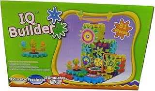 Engineering Construction Gear Set for Kids 81 pcs – Interactive Educational Building Toy – Building Blocks with Rotating Gears and Mechanical Movements – Develop Creative and Exploratory Skills