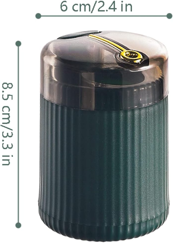 Ceramic Toothpicks Container ，Plastic Toothpick Case，Fashion Simple Toothpick Holder Pop-up Toothpick Holders Toothpicks Container Press Type Toothpick Dispenser Chic(2 Pcs red+green B)