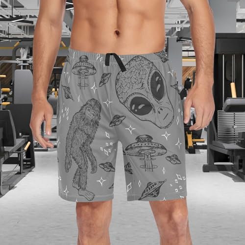 visesunny Mens Sleep Summer Funny Pattern Shorts Lounge Bottoms Soft Comfy Pajama Wear Pants3