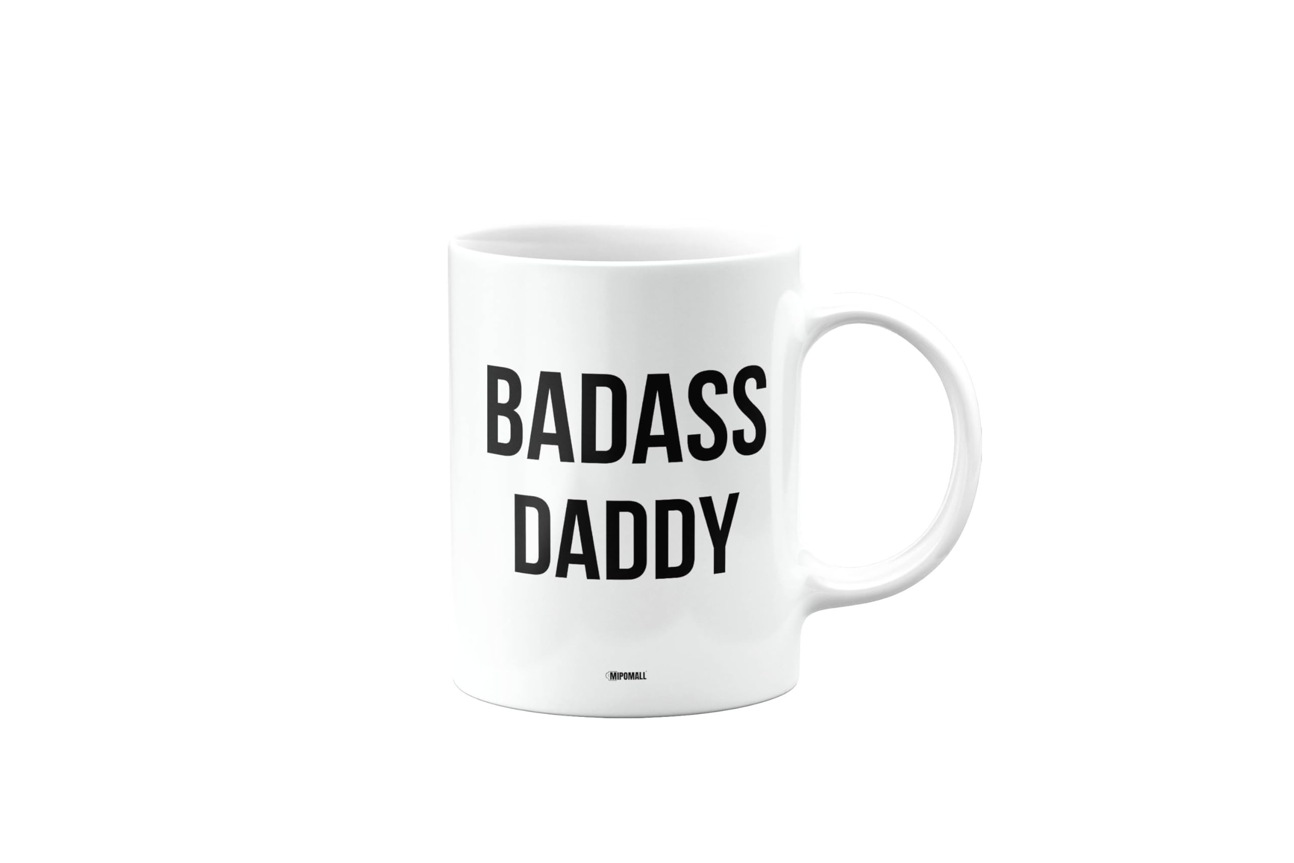 MIPOMALL Badass Daddy Mug, Funny Gifts, Joke, Silly, Gag Present, Birthday Cup, Secret Santa, Present for Christmas, mm-CA_223_58