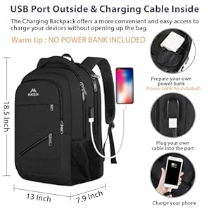 MATEIN School Laptop Backpack, Large TSA Friendly College Computer Bookbag with Laptop Compartment Fits 17 Inch Notebook, Water Resistant Business Work Travel Bag, Graduation Gifts for Men Women MATEIN School Laptop Backpack Large TSA Friendly College Computer Bookbag with Laptop Compartment Fits 17 Inch Notebook Water Resistant Business Work Travel Bag Graduation Gifts for Men Women