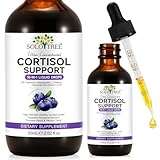 Cortisol Support with Ashwagandha, Magnesium, L-Theanine, Chamomile and Vitamin C & D3, Cortisol Detox Hormone Balance Supplements Mood, Focus, Stress Relief, Sleep Support -60ml - Image 1