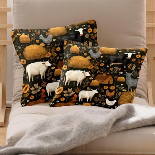 Housses de coussin velours double face 50x50 lavables pour décor durable - 3